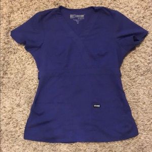 Grey’s anatomy XS mock wrap top scrub top